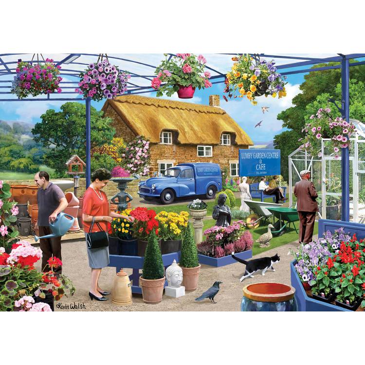 Kidicraft jigsaw puzzle Nostalgia At The Garden Centre 1000 Pieces (British brand)