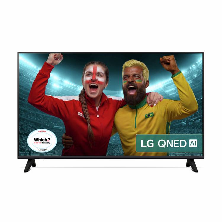 LG 43-inch QNED70A smart 4K TV, imported from the UK