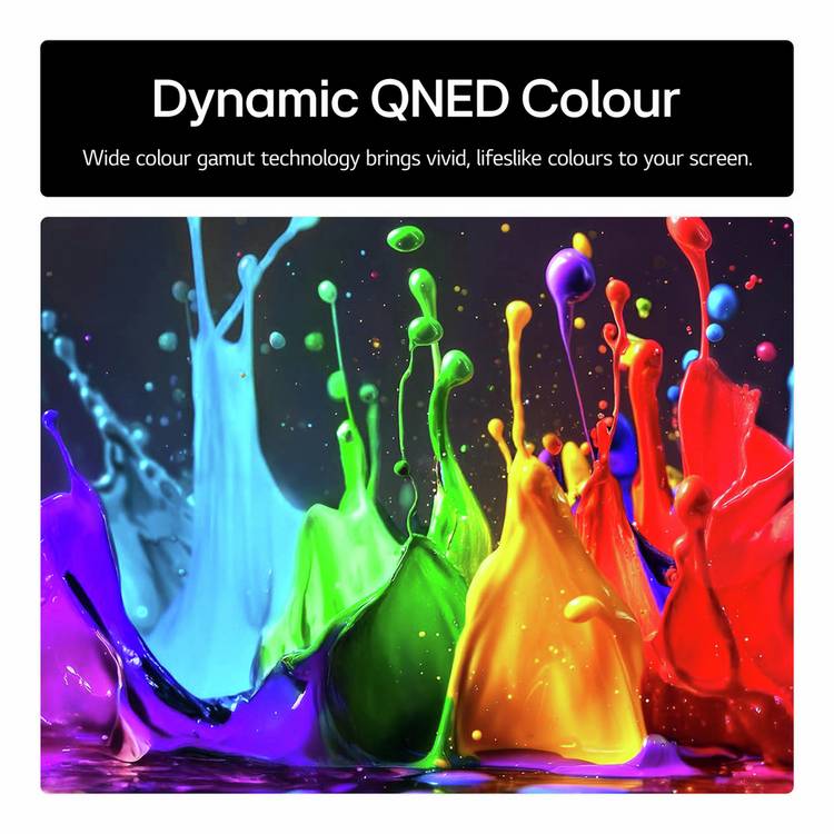 LG 43-inch QNED70A smart 4K TV, imported from the UK