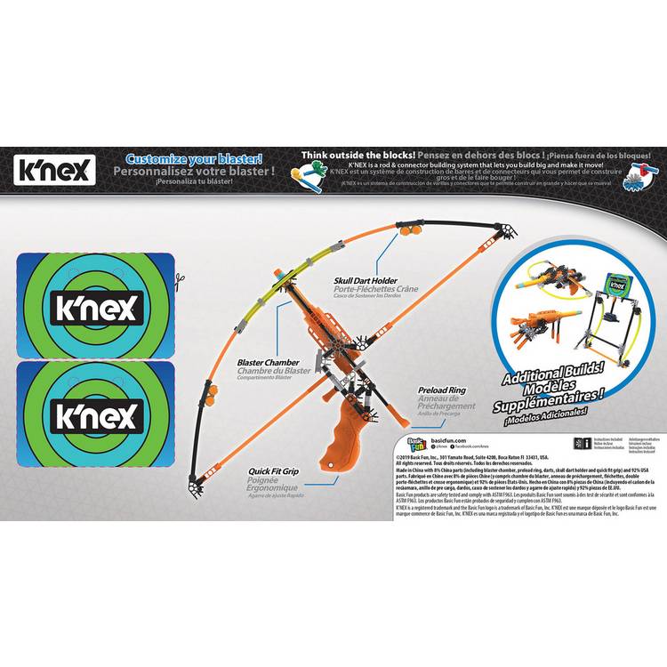 K'nex Battle Bow building set 165 pieces, imported from the UK