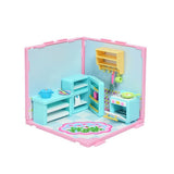 Suite Spaces dollhouse kitchen set with 20 pieces, UK version