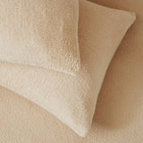 Argos Home teddy fleece cream bedding set single (British brand)
