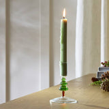 Argos Habitat Christmas Tree Glass Shaped Candle Holder - Green, H13.5 x W9 x D9 cm- Buy online at McGrocer