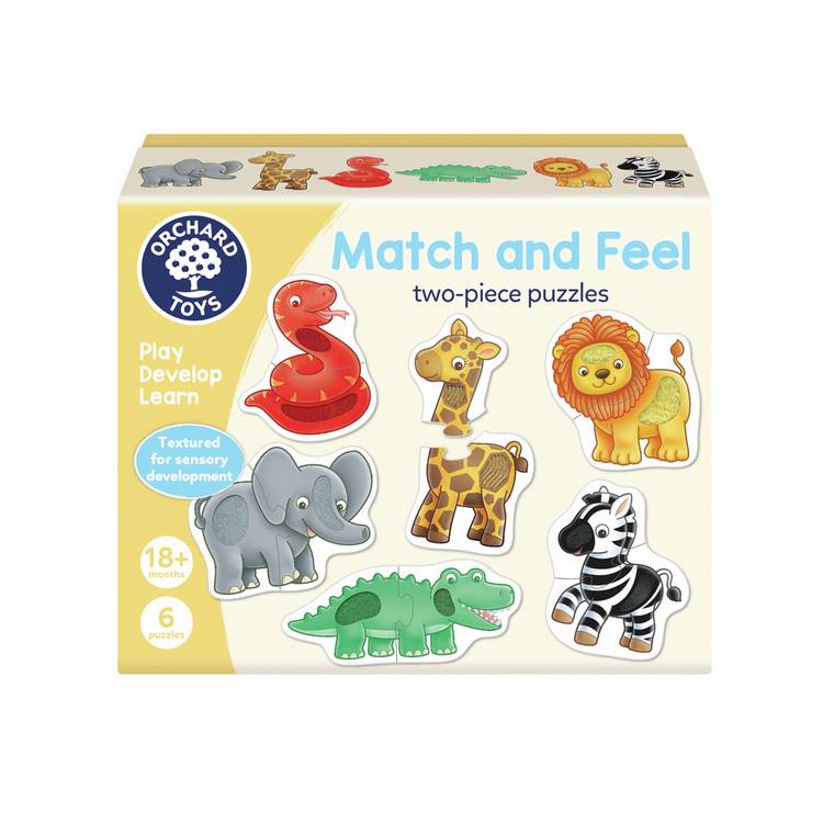 Orchard Toys Match and Feel tactile jigsaw puzzle, UK version