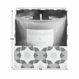Habitat Pomegranate & Amber candle in ribbed glass (British brand)