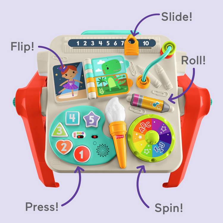 Fisher-Price Laugh & Learn 4-in-1 activity table and easel - British product