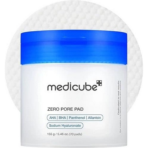 Medicube Zero Pore Pads 2.0 exfoliating pads 70 pads (British brand)