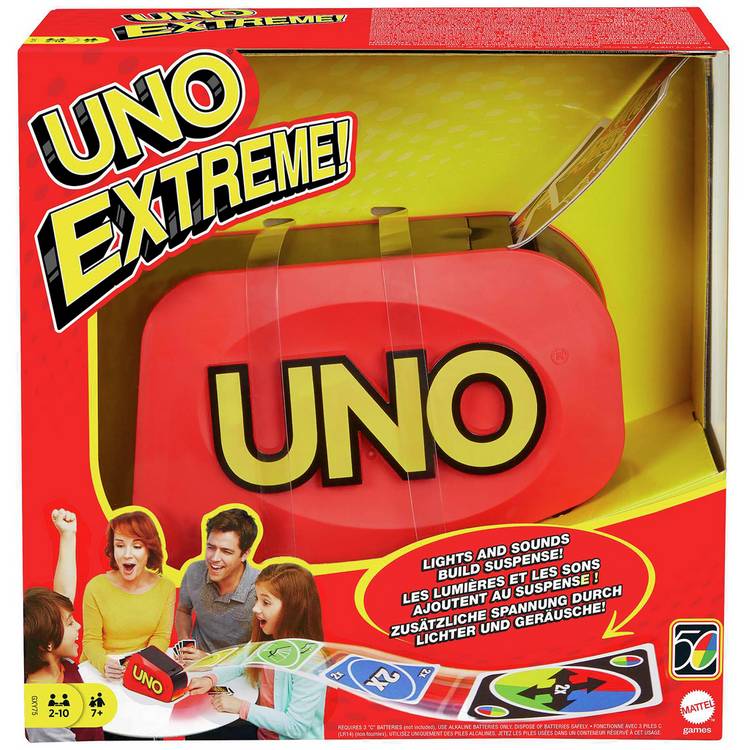 UNO Extreme card game electronic launcher - British product