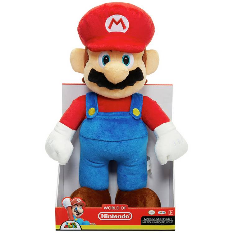 Nintendo Mario jumbo soft toy, imported from the UK