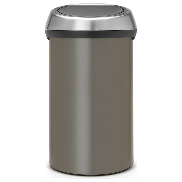 Brabantia touch top bin grey 60L - British product