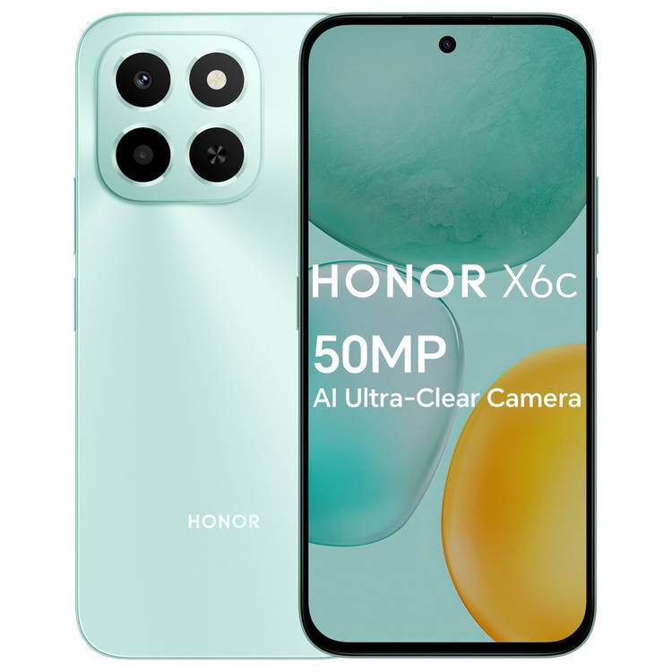 HONOR X6c 128GB Ocean Cyan mobile phone, imported from the UK