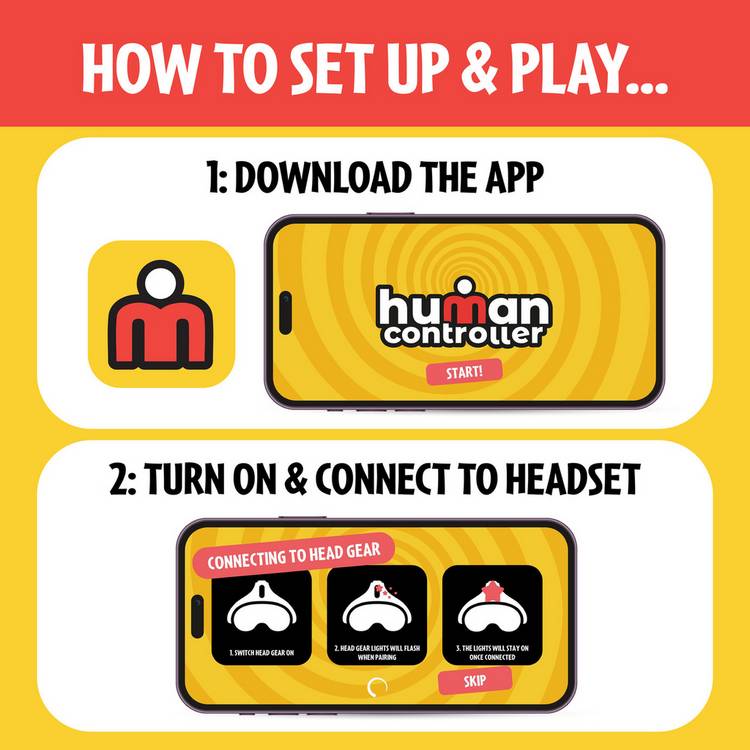 Human Controller party game - British product