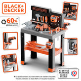 Smoby Black & Decker toy workbench with 75 accessories - British product