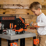 Smoby Black & Decker toy workbench with 75 accessories - British product