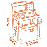 Smoby Black & Decker toy workbench with 75 accessories - British product