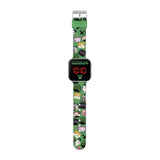 Minecraft kids watch green plastic strap (British brand)