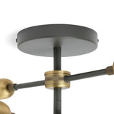 Argos Home flush ceiling light brass 4-light LED 44cm, UK version