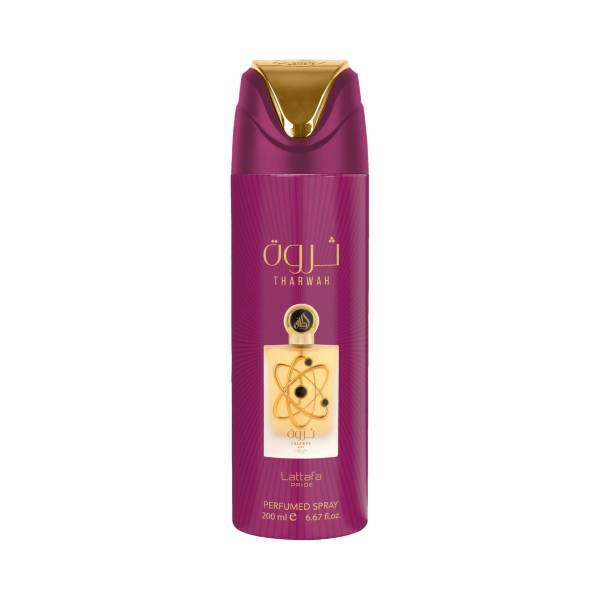 Lattafa Tharwah Gold body spray 200ml, imported from the UK