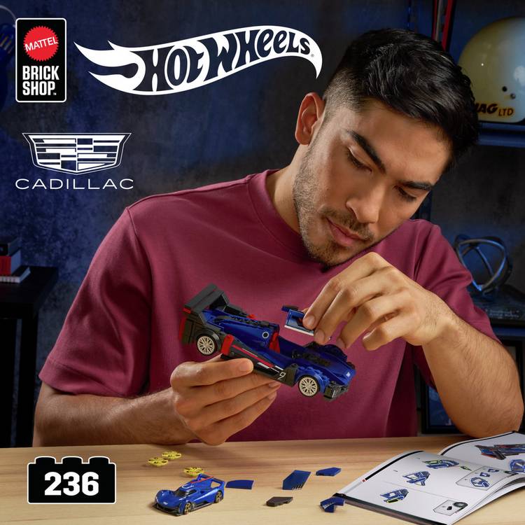 Mattel Brick Shop Hot Wheels Cadillac Project GTP Hypercar building kit - British product