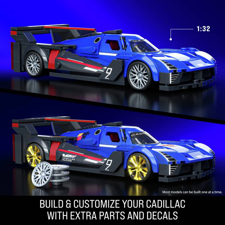 Mattel Brick Shop Hot Wheels Cadillac Project GTP Hypercar building kit - British product