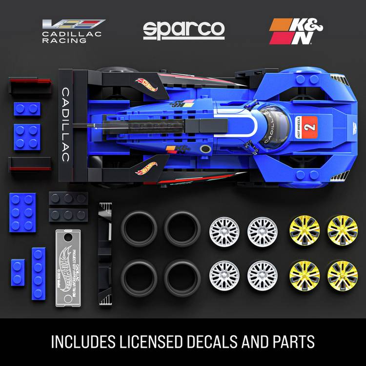 Mattel Brick Shop Hot Wheels Cadillac Project GTP Hypercar building kit - British product