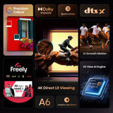 Hisense 58 inch 4K Smart TV 58A6QTUK, UK version