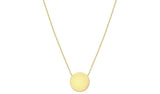 Argos Revere 9ct Gold Personalised Disc Pendant with 43cm Chain- Buy online at McGrocer
