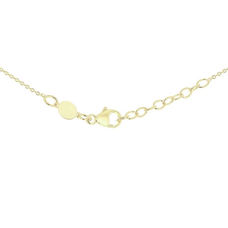 Revere 9ct gold disc pendant adjustable chain, imported from the UK