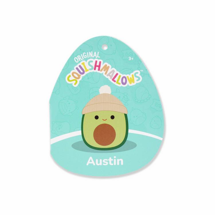 Squishmallows Austin avocado soft toy 7.5 inch (British brand)