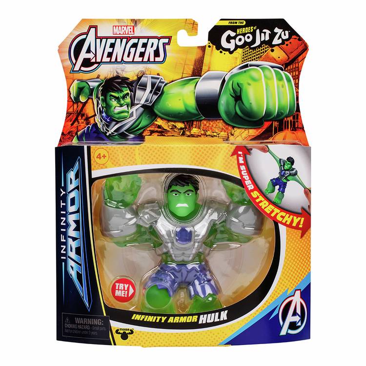 Goo Jit Zu Hulk Infinity Armor figure 4.5 inch (British brand)