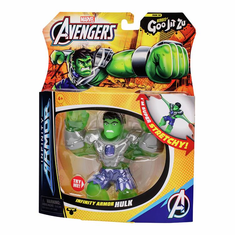 Goo Jit Zu Hulk Infinity Armor figure 4.5 inch (British brand)