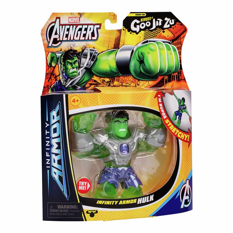 Goo Jit Zu Hulk Infinity Armor figure 4.5 inch (British brand)