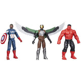 Argos Marvel Captain America Pack of 3 Titan Hero Action Figure Playset- Buy online at McGrocer