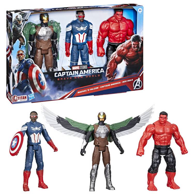 Marvel Captain America Titan Hero pack of 3, UK version