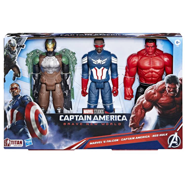 Marvel Captain America Titan Hero pack of 3, UK version