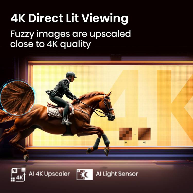 Hisense 43 inch QLED 4K HDR Smart TV, UK version