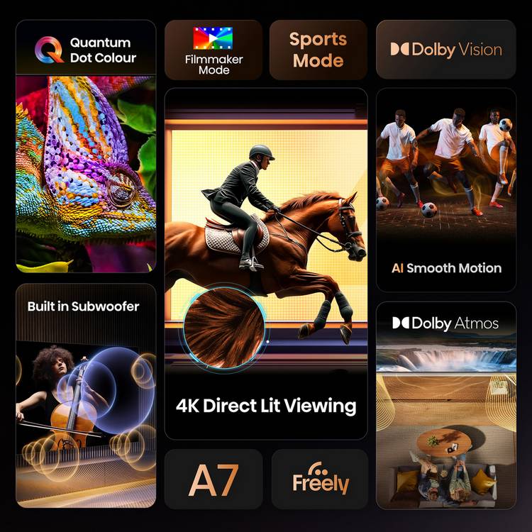 Hisense 50A7QTUK 50 inch 4K QLED Smart TV - British product