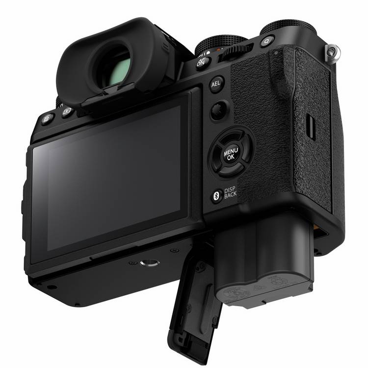 Fujifilm X-T5 mirrorless camera with 16-50mm lens, imported from the UK