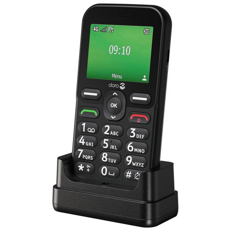 Doro Leva E10 black SIM free phone - British product