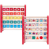 Chad Valley wooden alphabet abacus (British brand)