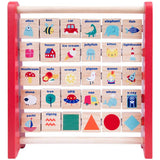 Chad Valley wooden alphabet abacus (British brand)