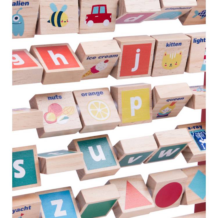 Chad Valley wooden alphabet abacus (British brand)