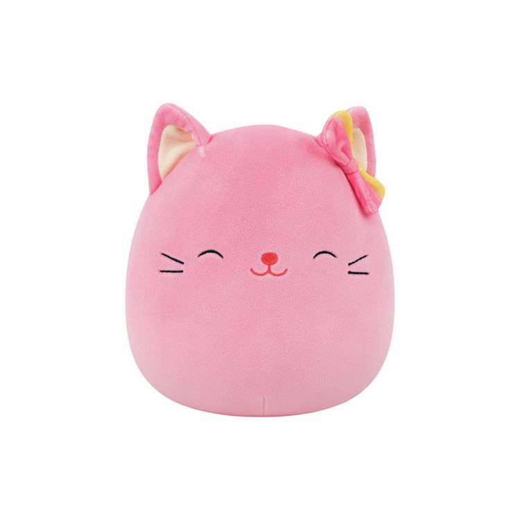 Squishmallows soft toy Wilka peach cat 7.5 inch (British brand)