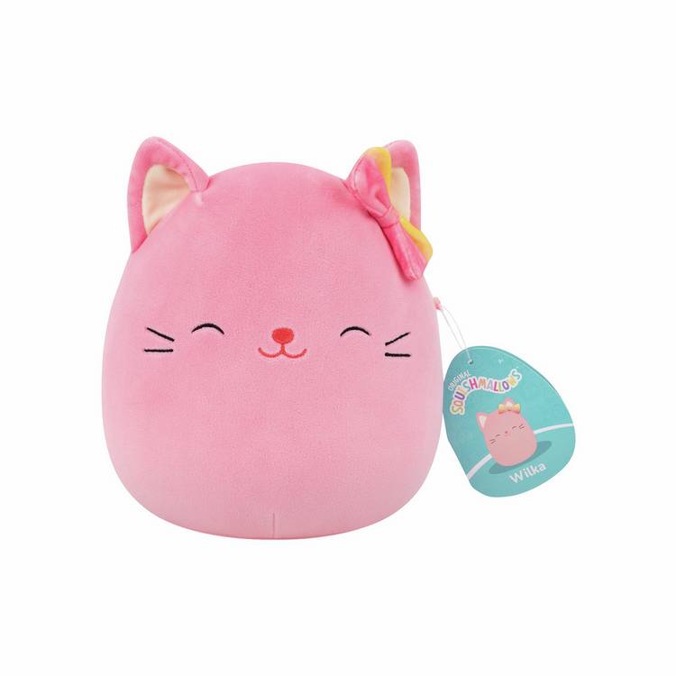 Squishmallows soft toy Wilka peach cat 7.5 inch (British brand)