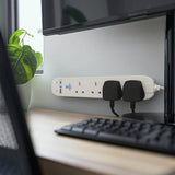 Masterplug 4 socket surge protected extension lead 2m with USB (British brand)