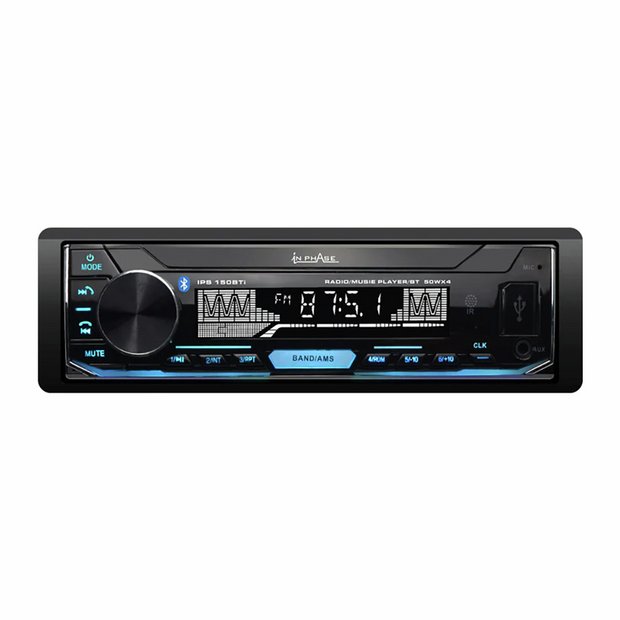 In Phase mechless car stereo IPS150BTI with LCD display, imported from the UK