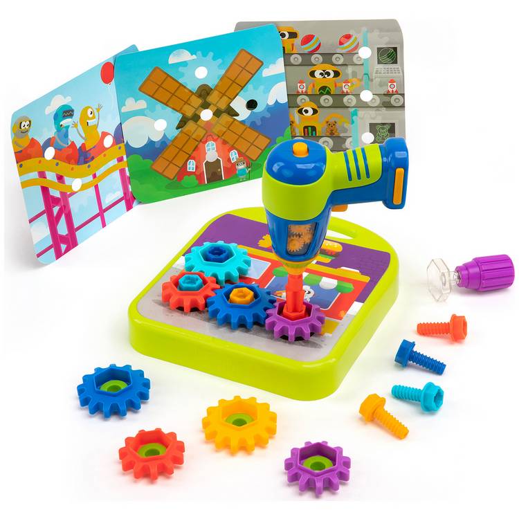 Learning Resources Design & Drill Gears Workshop STEM toy - British product