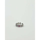 SVNX diamante clover ring adjustable - British product
