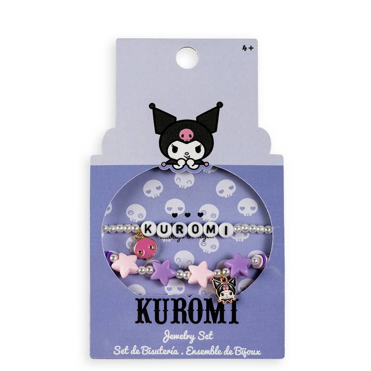 Hello Kitty Kuromi pastel charm bracelet set of 2, UK version