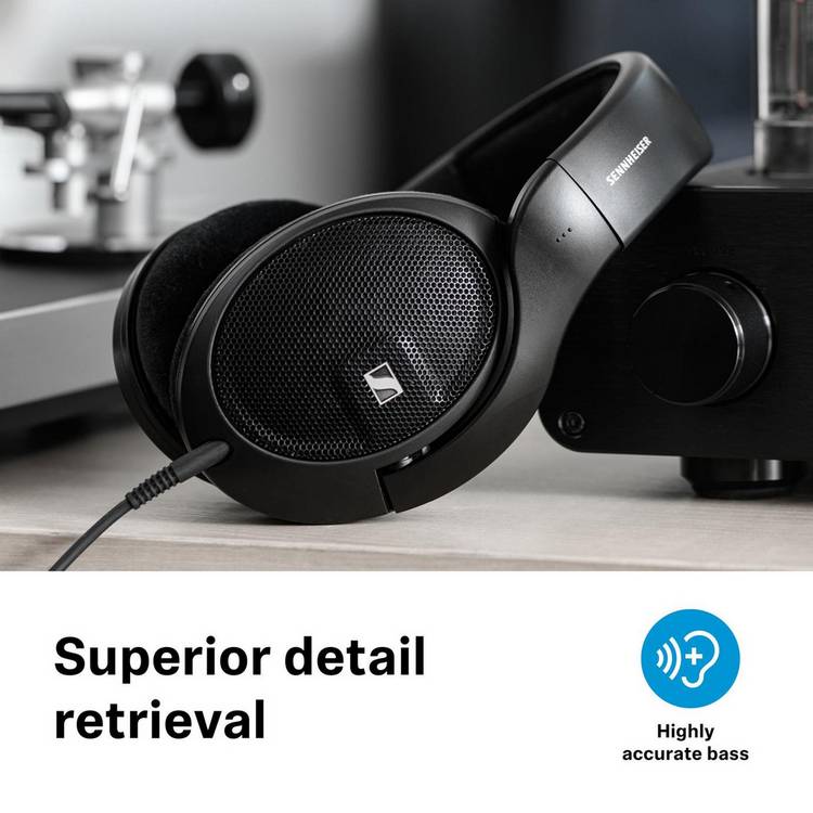 Sennheiser HD 560s over-ear open back headphones black (British brand)